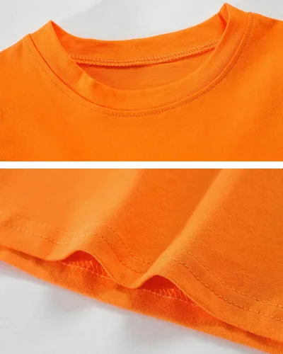 Vista 4 de CM-Kid Halloween Shirt for Toddler Boy Girl Pumpkin Skeleton Dino Short Sleeve Tshirt for Kids Cotton Tops 2-7 Years