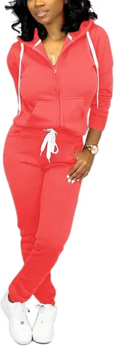 Vista 15 de Mrskoala Conjuntos de dos piezas para mujeres Chándal Conjuntos de sudadera Conjuntos de entrenamiento para trotar Ropa de descanso con bolsillo