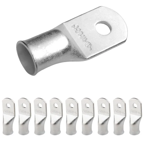 Vista 124 de SELTERM 5 piezas terminales de cable de cobre estañado 1/0 AWG perno de 1/2", extremos de cable de batería, terminales de anillo, conectores