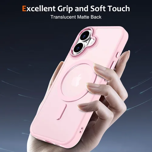 Vista 1024 de Anuck - Funda magnética para iPhone 11 compatible con MagSafe, carcasa trasera mate translúcida dura, borde de TPU, delgada, resistente a impactos