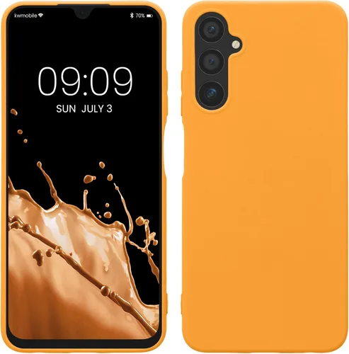 Vista 15 de kwmobile Funda compatible con Samsung Galaxy A12 - Funda protectora de silicona TPU suave y delgada - Azul Báltico