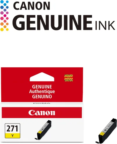 Vista 8 de Canon CLI-271 Amarillo compatible con impresoras TS5020, TS6020, TS8020, TS9020 (paquete de 2)