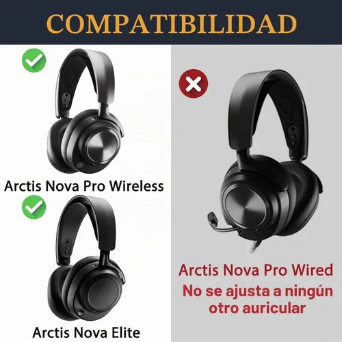 Vista 2 de SOULWIT Almohadillas de refrigeración para Arctis Nova Pro Wireless/Nova