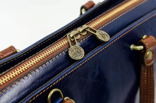 Vista 9 de Bolso de cuero con asa superior para mujer, resistente al tiempo