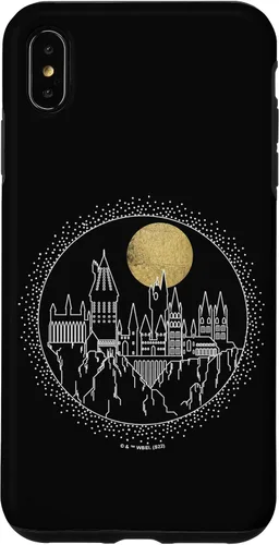 Vista 11 de Funda para iPhone 15 Pro Harry Potter Hogwarts Line Art