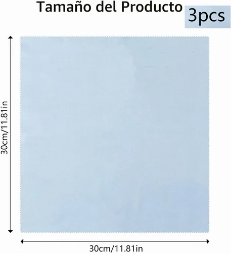 Vista 2 de Paño de limpieza para flauta, paño de limpieza de microfibra para violín, paño de limpieza suave sin pelusa para flauta, violonchelo, viola 3 PCS