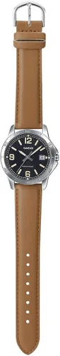 Vista 5 de Casio MTP-V004L-1B2 - Reloj de acero inoxidable con esfera negra para hombre Movimiento de cuarzo