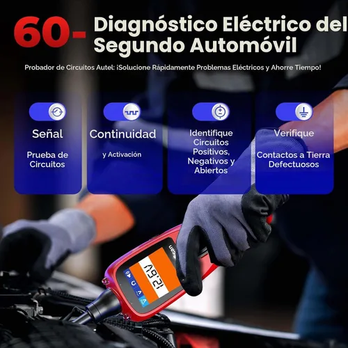 Vista 3 de Autel PowerScan - Probador de circuitos de coche de 12-24 V, sonda
