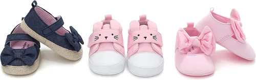 Vista 6 de Gerber Zapatos de cuna para bebé, recién nacido, niño pequeño, Mary Jane
