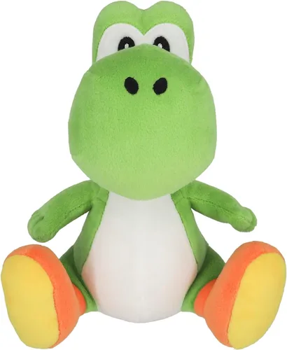 Vista 3 de Sanei Super Mario All Star Collection Yoshi - Peluche de 8 pulgadas, pequeño, verde