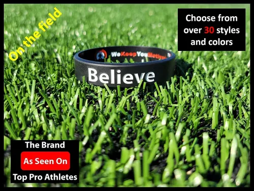 Vista 5 de We Keep You Motivated No Excuses Pulseras motivacionales – Usadas por atletas profesionales – Pulseras inspiradoras de goma de silicona – Gimnasio