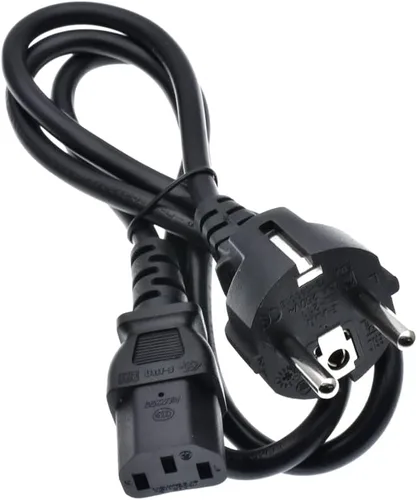 Vista 2 de Toptekits Cable de alimentación europeo Schuko a C13, CEE7/7 Euro recto Schuko a IEC C13 de repuesto de cable de alimentación de computadora