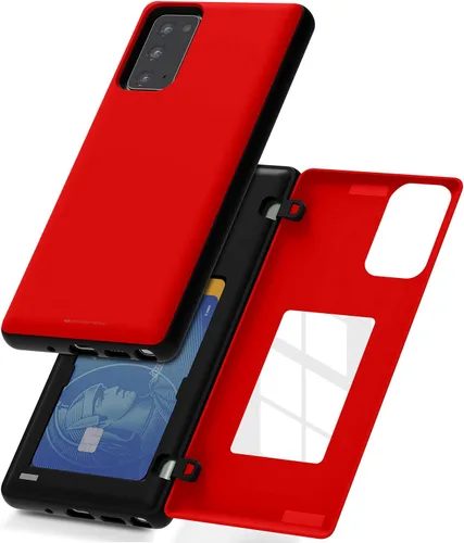 Vista 32 de GOOSPERY Parachoques magnético para puerta compatible con Galaxy Note 10, estuche tipo billetera con tarjetero, cierre automático por iman, funda