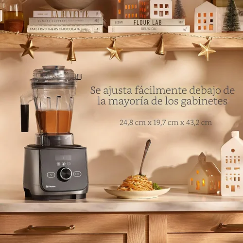 Vista 5 de Vitamix Ascent X4 Licuadora con cinco programas de mezcla, programa de autolimpieza, licuadora de grado profesional para batidos, sopas y más