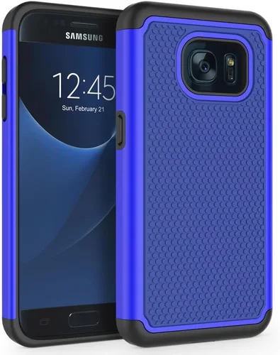 Vista 11 de Funda para Galaxy S7, a prueba de golpes, funda protectora para Samsung Galaxy S7 (5.1 pulgadas, 2016) [azul]