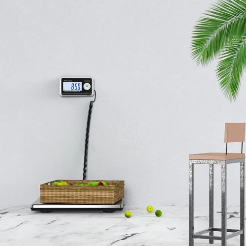 Vista 2 de Básculas de envío de 440 libras x 1.76 onzas, plataforma grande de acero inoxidable, pequeñas empresas, básculas postales superligeras de alta
