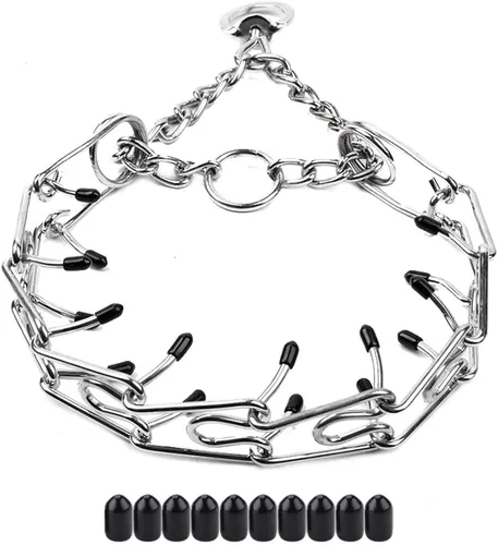 Vista 8 de Collar de punta para perro, collar de entrenamiento ajustable para perros con hebilla de liberación rápida para perros pequeños, medianos y grandes