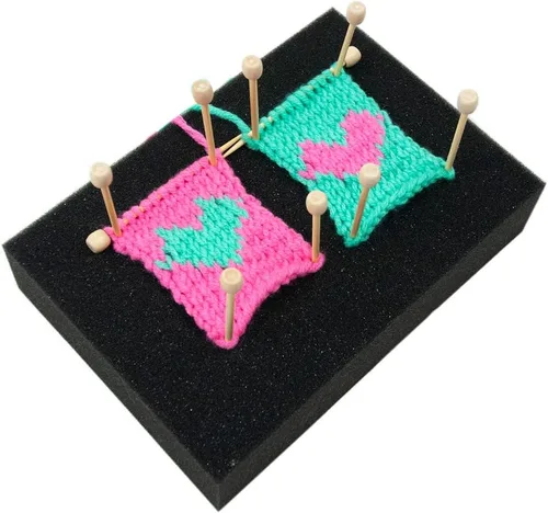 Vista 4 de 20 pines de marcado de bambú de 2.65 pulgadas de largo, agujas de tejer de un solo punto, mini alfileres de marcado, accesorios de tejer