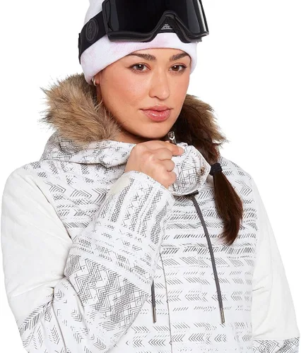 Vista 8 de Volcom Shadow - Chaqueta con capucha de invierno para snowboard y esquí