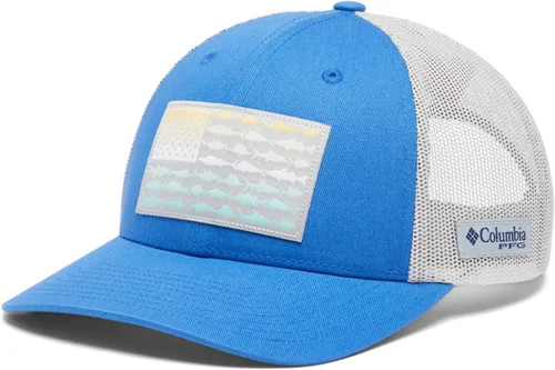 Vista 230 de Columbia Gorra de bola de malla Bandera antigua de malva/blanco/pescado