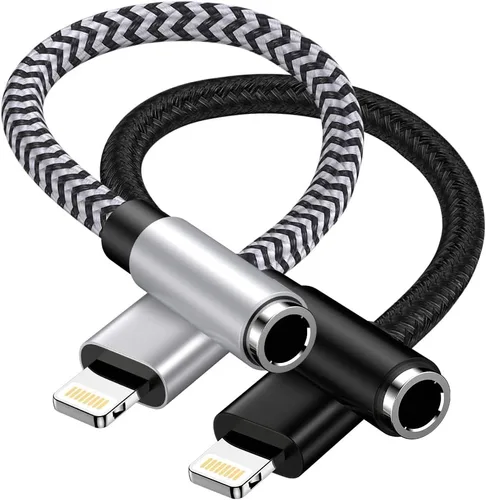 Vista 8 de Paquete de 2 adaptadores auxiliares Lightning a 0.1 in, adaptador