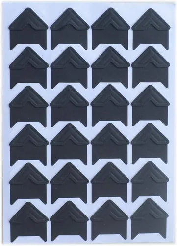 Vista 9 de 10 hojas (paquete de 1020) esquinas fotográficas autoadhesivas de papel de PVC, calcomanías de esquina para álbumes de recortes, diario personal