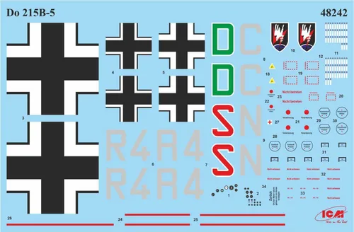 Vista 6 de ICM Modelos Do 215 B-5 WWII German Night Fighter Kit