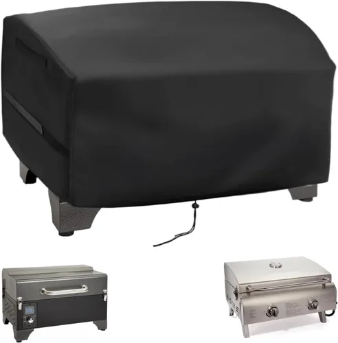 Vista 26 de Cubierta de horno de pizza para Ninja, cubierta de parrilla resistente para horno de exterior Ninja OO100 serie Woodfire 8 en 1, cubiertas