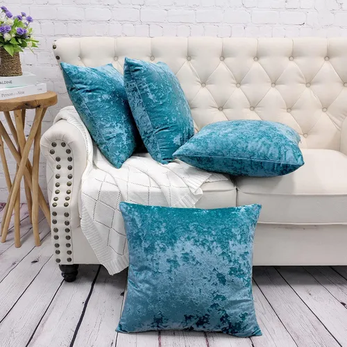 Vista 23 de Juego de 2 fundas de almohada lumbares decorativas de terciopelo abstracto de 14 x 26 pulgadas, fundas de almohada rectangulares de lujo suaves