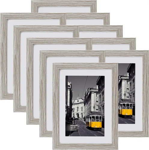 Vista 25 de eletecpro Juego de 5 marcos de fotos de 8 x 10 pulgadas, collage de fotos, decoración de pared, fotos de 5 x 7 con paspartú o de 8 x 10 pulgadas sin