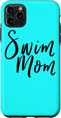 Vista 4 de Funda para iPhone 12 Mini Natación Mamá Divertida Natación Madre Padres