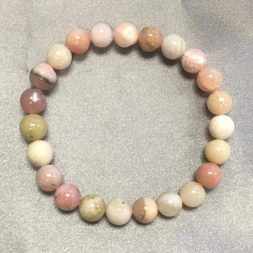Vista 70 de Gem Avenue Handmade Round Bead Stretch Bracelet Unisex Natural Stone Beaded Jewelry for Men & Women, Elastic Wristband for Daily Wear