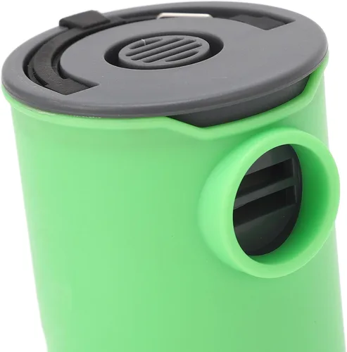 Vista 8 de Tiny Air Pump, Portable Mini Illuminated USB Rechargeable Air Pump with 5 Air Nozzles for Inflatable Bed Sofa (Green)