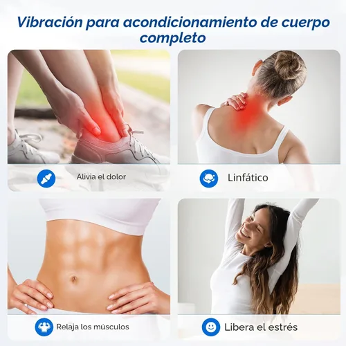 Vista 7 de MERACH Vibration Plate Exercise Machine, Whole Body Workout Equipment for Women, Bluetooth and Silicone Pedal, Vibration Plate with Auto Mode