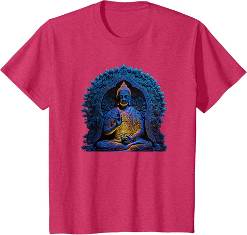 Vista 51 de Estatua de Buda Yoga Budismo Zen Buddhism Meditation T-Shirt Negro