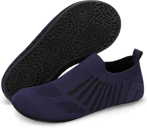 Vista 2 de Scurtain Pantuflas unisex con suela de goma para adultos