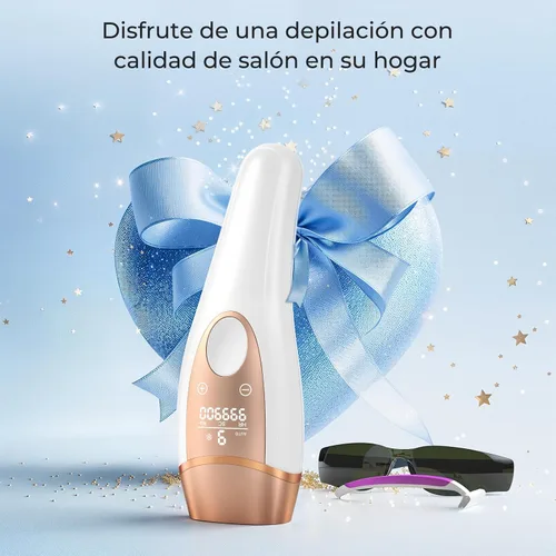 Vista 8 de Depilación láser para mujeres y hombres – Dispositivo de depilación láser ZAIRUZ IPL con enfriamiento de hielo sin dolor a 41.0 °F, removedor