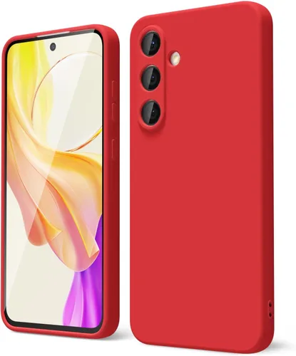 Vista 215 de oakxco Funda para teléfono Samsung Galaxy S8 de silicona líquida, delgada y fina de gel de goma suave TPU cubierta protectora simple llana