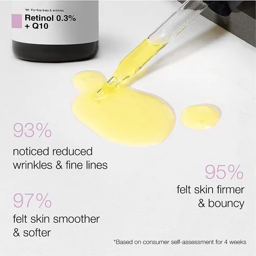 Vista 2 de A.K. Suero minimalista de retinol al 0.3% para la cara para antienvejecimiento Suero facial nocturno con retinol y Q10 para reducir líneas finas