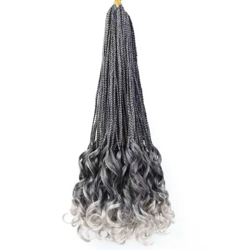 Vista 43 de Cabello para Trenzas Rizo Francés Color 1 Trenzas de Ganchillo Rizo Francés 10 Pulgadas Trenzas de Caja Cabello de Ganchillo para Mujeres y Niños