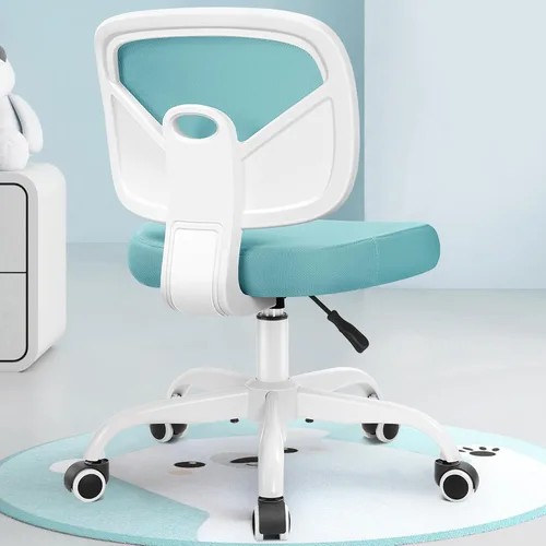 Vista 8 de Primy Silla Alta de Escritorio de Dibujo - Sin Brazos, Altura Ajustable, Respaldo de Malla, con Ruedas, Silla de Escritorio de Pie para Sala de Negro