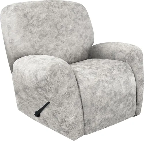 Vista 48 de ANARACHON Fundas para Sillas Reclinables Tipo Cuero, 4 Piezas Funda para Sillón Reclinable Lazy Boy, Protector de Muebles - Funda Suave Lavable