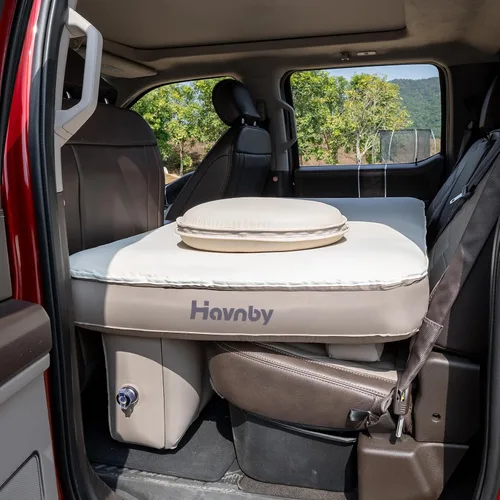 Vista 11 de Havnby SnugNest - Colchón inflable para camioneta para cabina trasera Ford