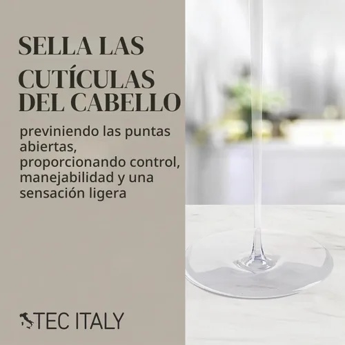 Vista 3 de Tec Italy Silk System Shine - Suero capilar para cabello seco y dañado, ayuda a controlar el encrespamiento, protege contra el calor y mejora