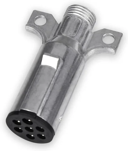 Vista 7 de Conector de remolque redondo de 7 pines para servicio pesado, enchufe de remolque de 7 vías, enchufe para semirremolque