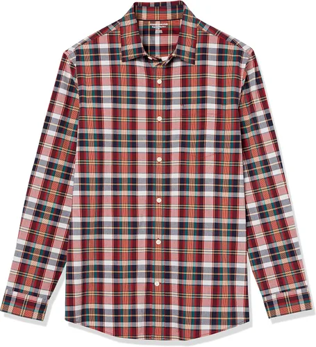 Vista 6 de Tienda Essentials Camisa de popelina elástica de manga larga para hombre
