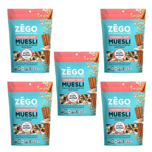 Vista 8 de ZEGO Foods Organic Superfood Avena y Muesli, certificado sin gluten (manzana y arándano) 13 onzas