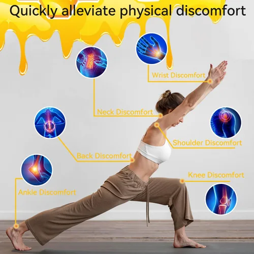 Vista 3 de Bee Venom - Crema para huesos musculares, acción rápida, calmante y eficaz ayuda para espalda, cuello, mano, pie, rodilla, músculo, hombro, tópico