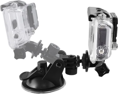 Vista 3 de Xit XTGPCARM Mini Soporte de coche con ventosa para cámaras GoPro Hero 3/3+ y 4 (negro)