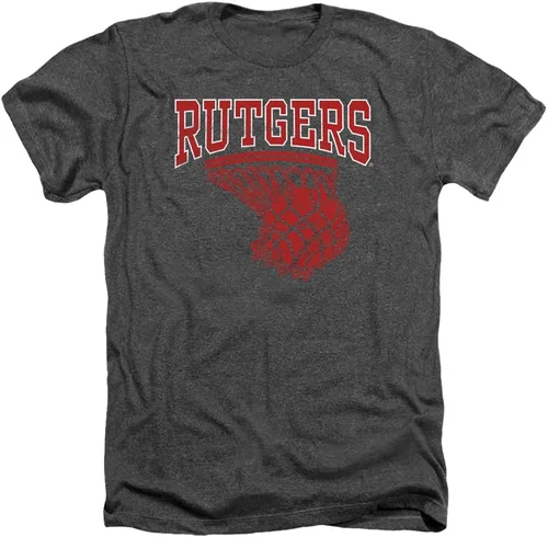 Vista 7 de Rutgers University Camiseta unisex para adultos con aro de baloncesto
